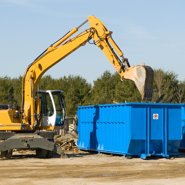 what size residential dumpster rentals are available in Red Oak IA